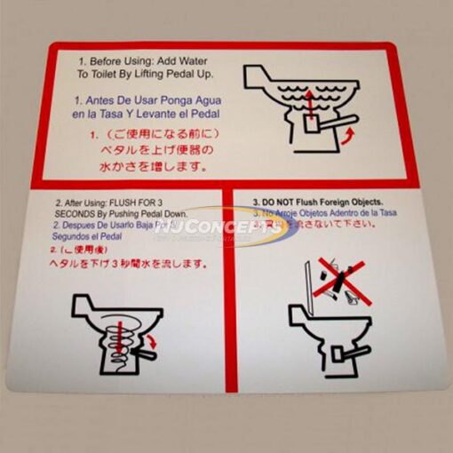Before Using: Add Water To Toilet...