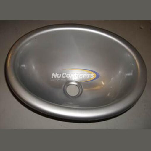 Sink Oval Fiberglass ABS (Dark Metallic Gray) Mid 2016