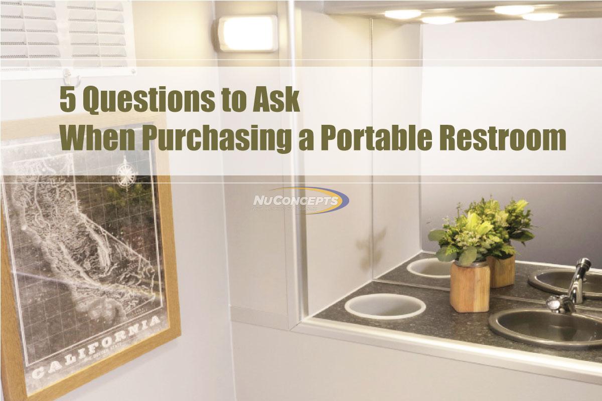 5 Questions to Ask When Purchasing a Portable Restroom